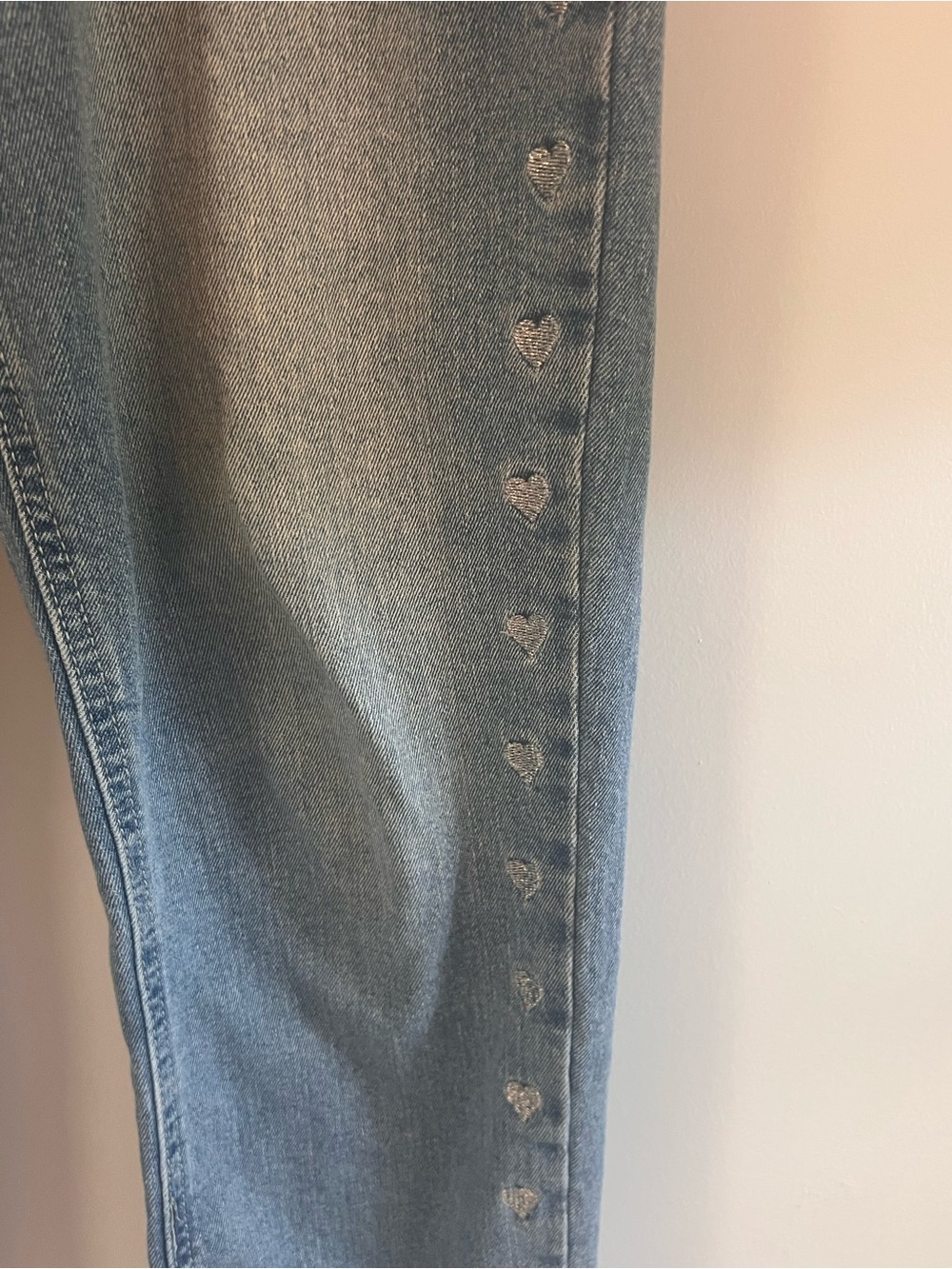 Indigo Rein Light Blue High-Rise Jeans with Heart Accents - Picture 5 of 5